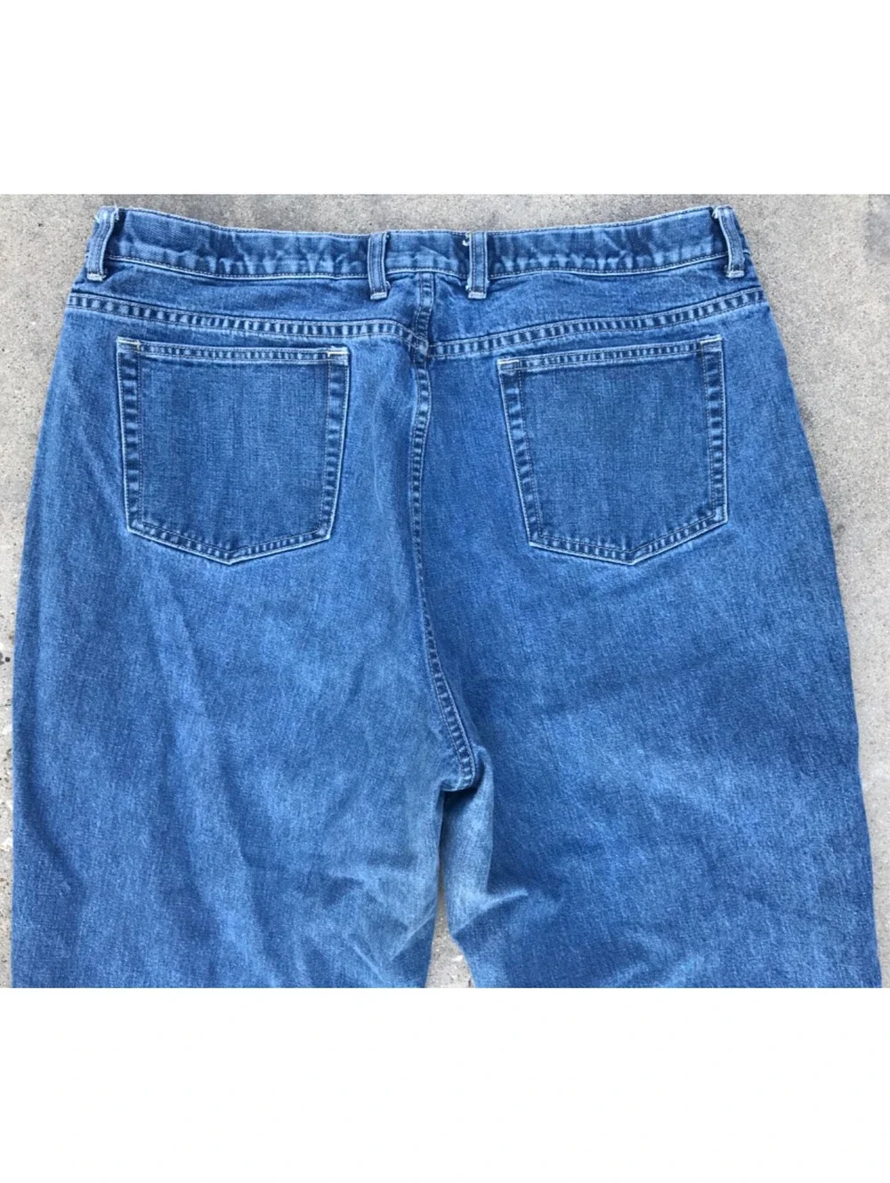 Eddie Bauer Womens 20 Tall Regula Blue Denim High Rise Jeans Medium Wash